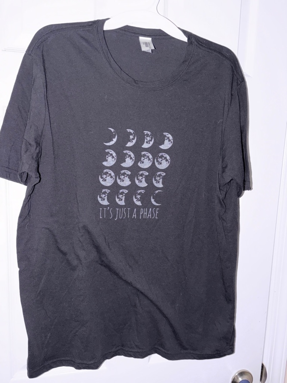 Men's Black Graphic Tee - It's Just a Phase